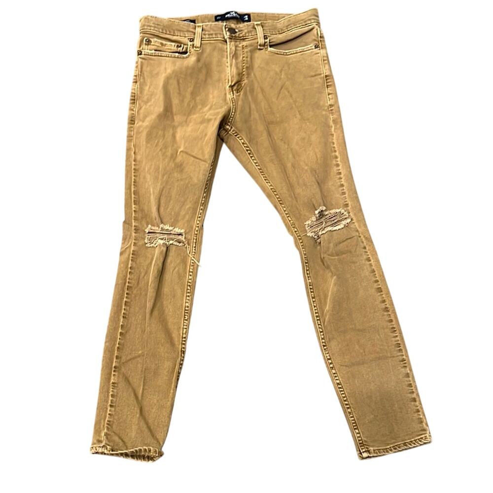 Hollister Men's Epic Flex Super Skinny Distressed Jean Size 30x30